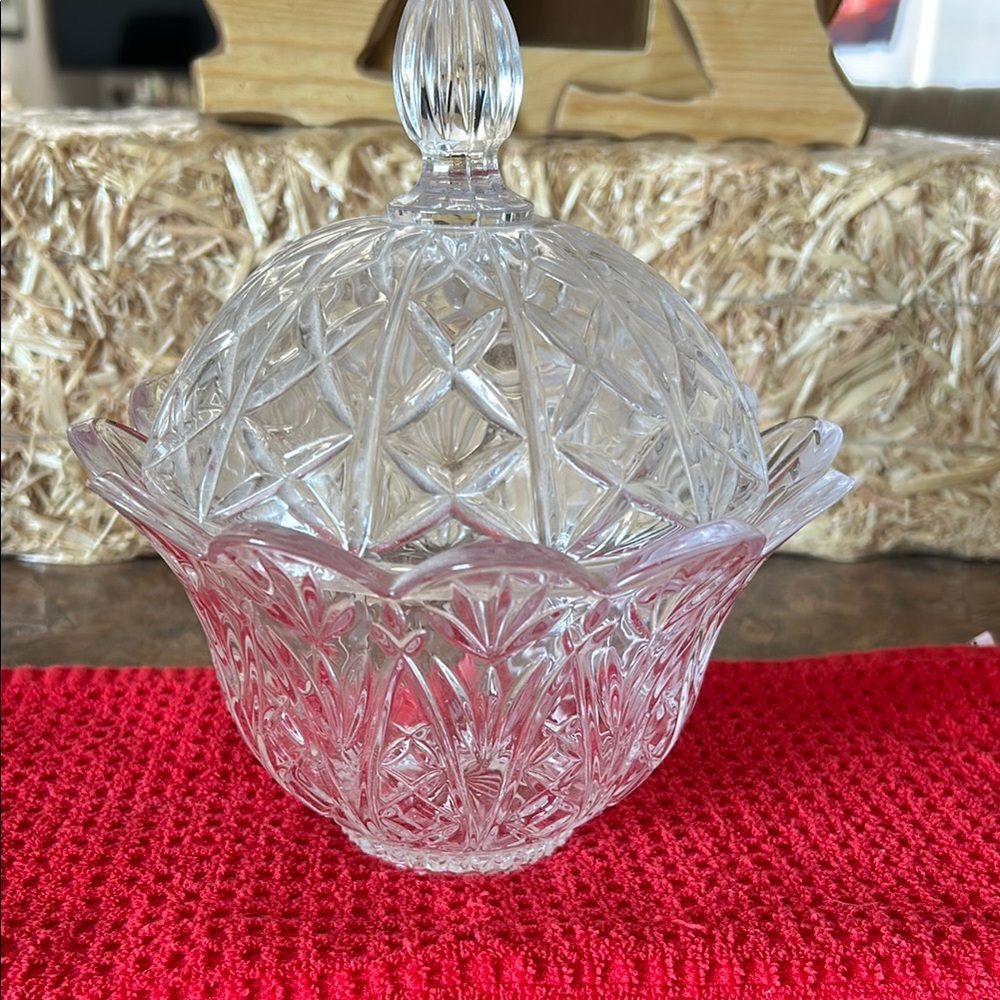 Vintage Elegant Crystal Candy Dish